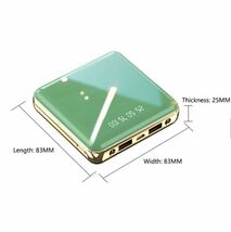 国内発送 小型 モバイルバッテリー 20000mAh レッド 大容量 電熱 iPhone アンドロイド スマホ　充電 急速充電 携帯 電熱ベスト_画像5