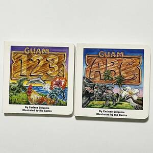  Guam английский язык книга с картинками 2 шт. комплект GUAM ABC / GUAM 123 ( панель книжка / считывание .../ цифра / алфавит )