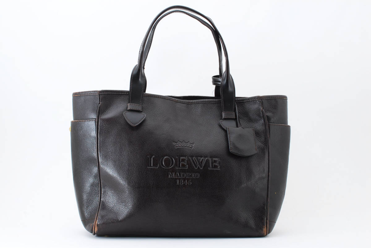 MIKI様【極美品】ロエベ ヘリテージ トートバッグ シュリンクレザー A4