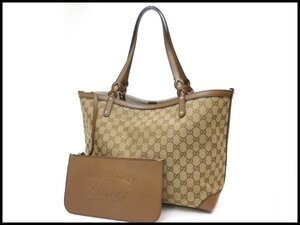 GUCCI グッチ GGキャンバス トートバッグ ポーチ付 247209