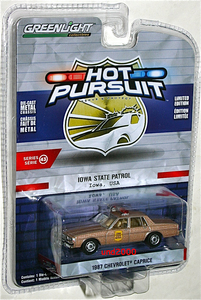 Greenlight 1/64 1987 Chevrolet Caprice Police シボレー カプリス ポリスカー アイオワ州警察 Iowa パトカー Hot Pursuit グリーンライト