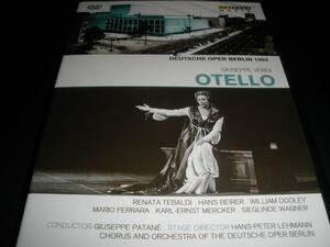 新品 DVD ヴェルディ オテロ テバルディ バイラー フェラーラ パターネ ベルリン・ドイツ・オペラ Verdi Otello Tebaldi Patane