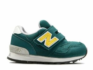 即決 12.0 new balance ニューバランス IO 313 JA(グリン) 赤ちゃん よちよち ヨチヨチ ベビー靴 マジック キッズ ベビーシューズ