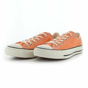 即決 24.5cm CONVERS コンバース オールスター バーントカラーズ OX サンセットオレンジ 婦人 レディース スニーカー ローカット