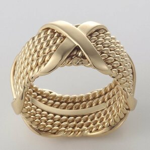 ☆＊TIFFANY-750 Jean Schlum Berger Large Rope Ring/IP-6351の画像4