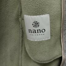 nano UNIVERSE/ナノ・ユニバース レディース ロングコート ガウンコート グレー 38サイズ 大きめ I-1629_画像5