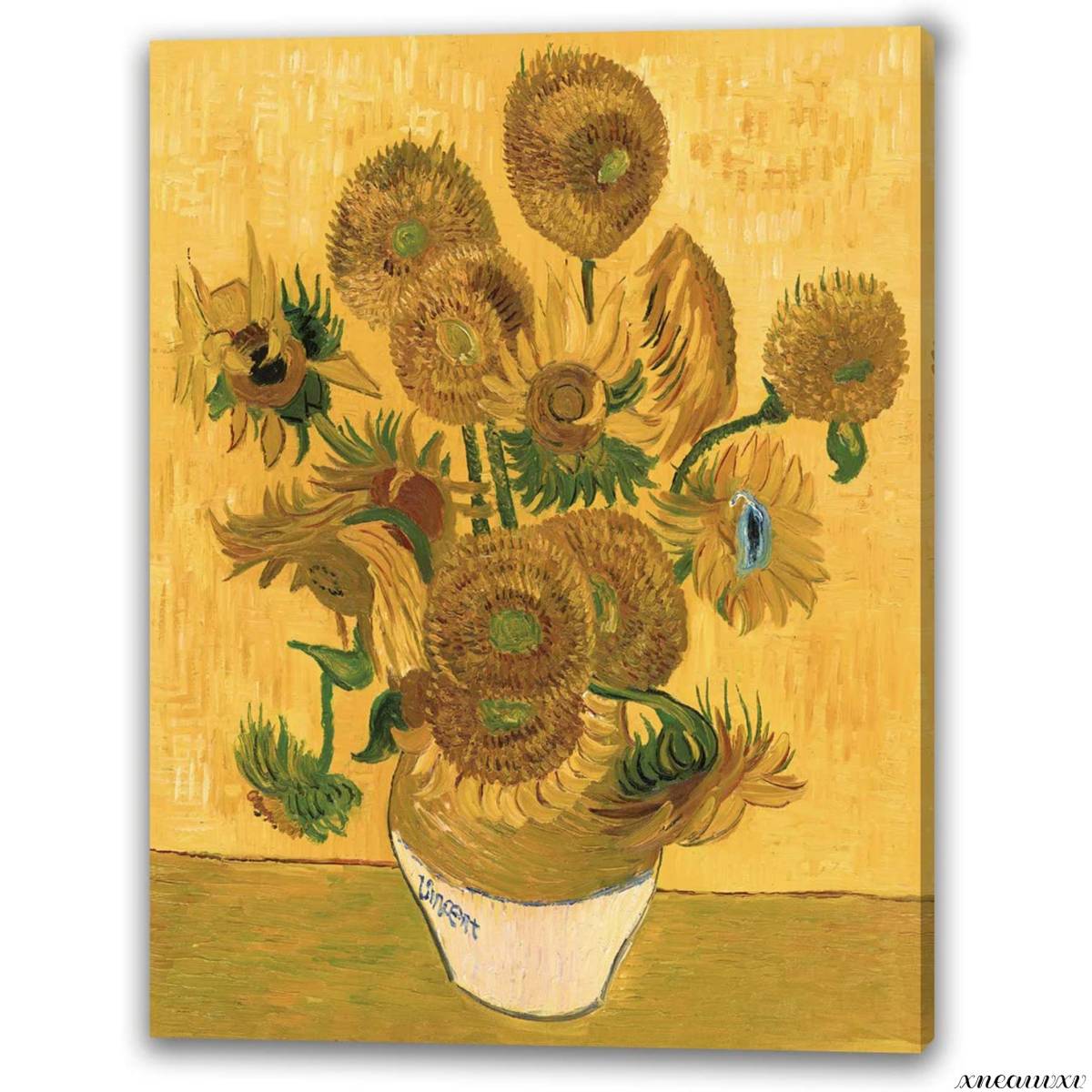 Van Gogh Girasoles Panel de arte Reproducción Pintura al óleo Alta calidad Interior Colgante de pared Decoración de la habitación Pintura decorativa Lienzo Pintura Feng Shui Tablero de arte elegante, Obra de arte, Cuadro, otros