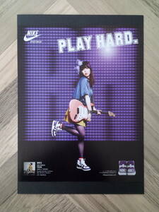 ★MEG メグ × NIKE ナイキ広告/ 簡単！入れるだけ額装セット ポスター風デザイン A4サイズ 送料230円～