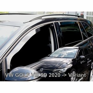 【M's】VW GOLF8 ゴルフ8 CD ヴァリアント (2022-) HEKO ドアバイザー サイドバイザー 1台分 ／／ 社外品 ヘコ セット 新型 現行 331024