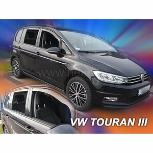 【M's】VW Touran トゥーラン 5T Van (2016-) HEKO ドアバイザー サイドバイザー 1台分 ／／ 社外 ヘコ バイザー セット パーツ 331005