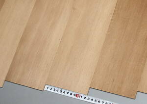  5244・米松柾目材の極薄板・300㎜×135㎜×3㎜＝3枚と他で６枚のセット