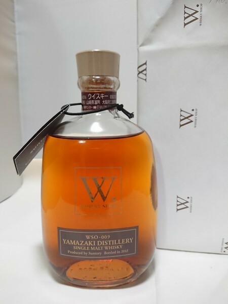 サントリー 山崎WSO-009 シングルモルトウイスキー2015 ショップ.W 限定販売 300ml 45% 箱付き希少 ショップ.W包装紙