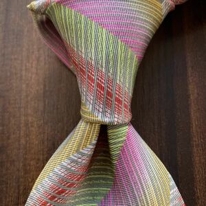 MISSONI Missoni necktie Rainbow rainbow color green 