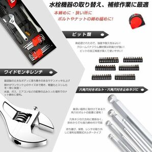 工具セット 高品質 207PCS 作業 整備工具セット 工具箱 ツール ブラック 家庭用 メンテナンス対応 収納ケース付 送料無料FT-KM001の画像4