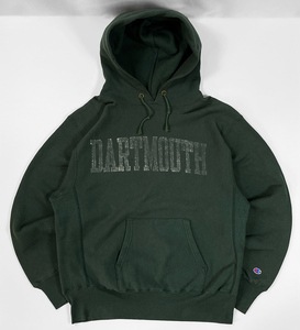 極上◎80s ビンテージ◎トリコ Champion DARTMOUTH リバースウィーブ スウェット パーカー L 美品 USA製 チャンピオン ダートマス グリーン