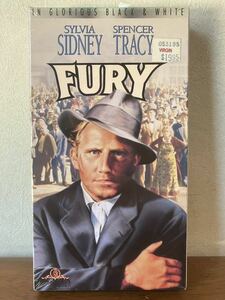 「FURY/激怒」レアVHS USA製 フリッツ・ラング シルヴィア・シドニー スペンサー・トレイシー 未開封シュリンク包装 日本語字幕無し