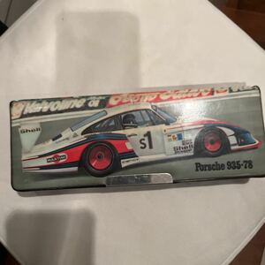 ポルシェ935 ヴィンテージ　ペンシルケース　1978s レースピクチャー　希少　お値打ち品　やれ方最高　インタレスティング　送料無料