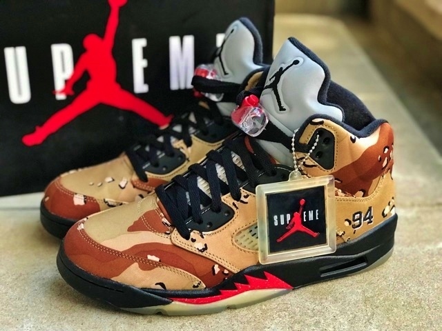 ヤフオク! -「supreme AIR JORDAN 5 retro」(27.0cm) (ナイキ)の落札