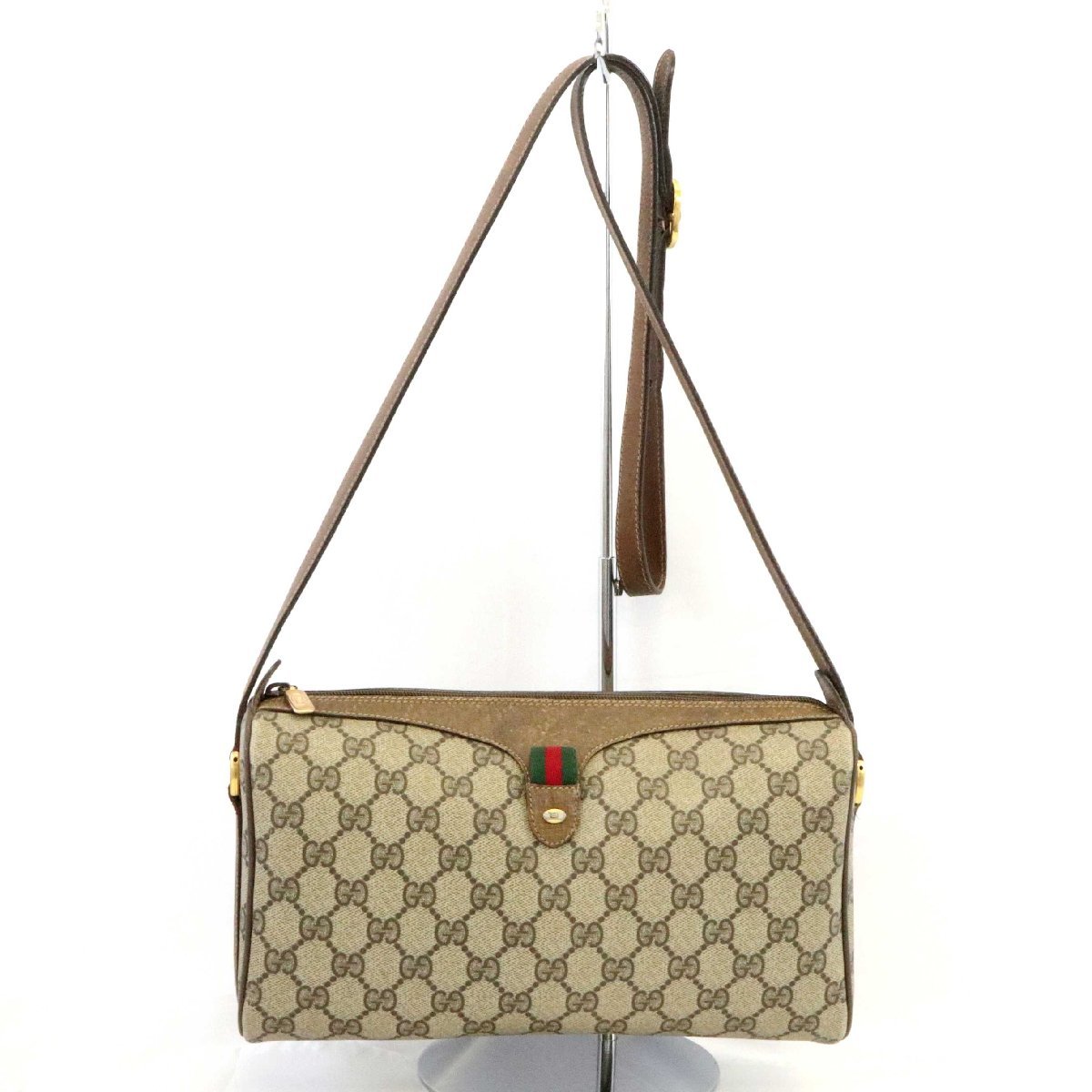 OLD GUCCI シェリーライン PVC ショルダーバッグ 5156 特価格安 www