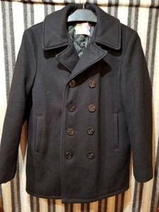  old clothes SCHOTT Schott 40(L size ) pea coat pea coat military double 