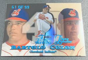 1999 Fleer Flair Showcase Legacy Collection Bartolo Colon /99 Row1 Cleveland Indians MLB バートロコローン　99枚限定　シリアル