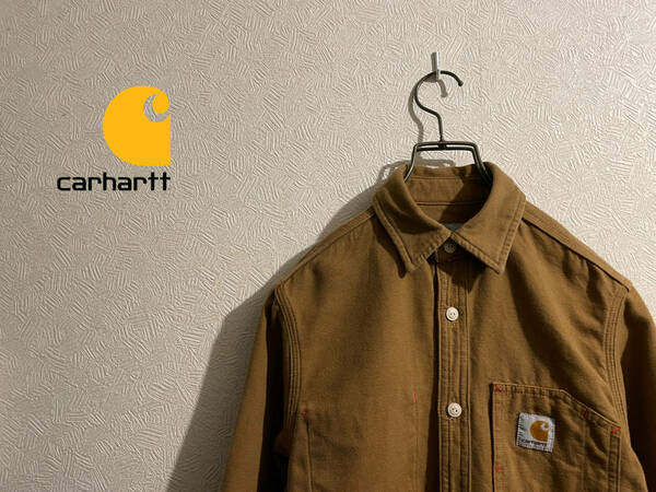 ◯ Carhartt WIP トニー シャツ / カーハート Tony Shirt ワーク ダック キャンバス ブラウン ベージュ XS Mens #Sirchive