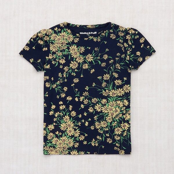 新品 18-24m Misha & Puff Blue Daisy Tシャツ