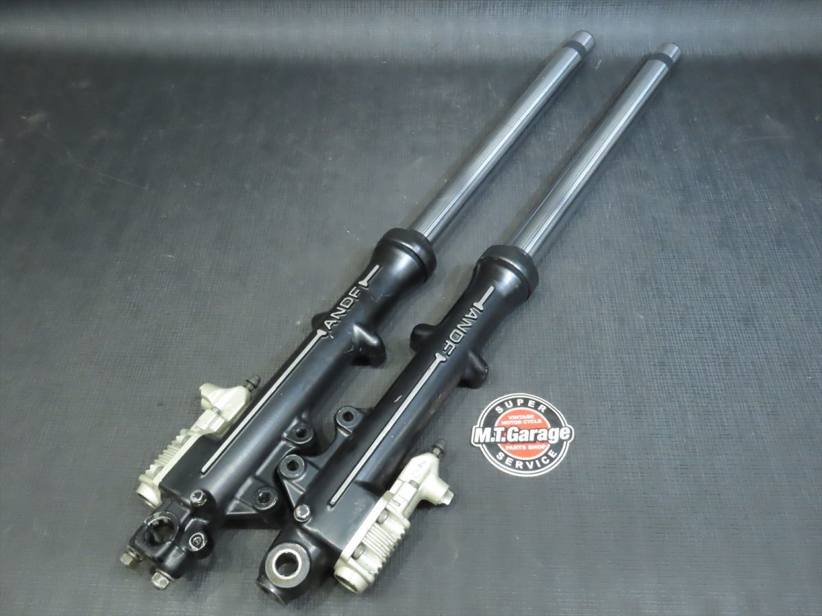 当時物 GSX400F 33φ 片アンチフロントフォーク GS400 メッキ