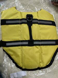 ライフジャケットカラー S カラーペット 救命胴衣 ベスト 浮き　水浴び　黄色