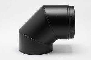 New heat-resisting black painting insulation two -ply smoke .90°Bend(150-200) lock type 