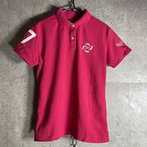 HELLY HANSEN Helly Hansen polo-shirt with short sleeves Pink Lady -sM size sport wear Golf wear 