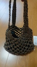 昨季購入★新品同様★BEAUTY&YOUTH★BAGMATTI MTL CORD BAG★コードバッグ★ブラックゴールド★ユナイテッドアローズ _画像2