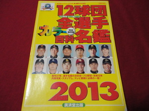 2013年版プロ野球12球団全選手カラー百科名鑑（平成25年）廣済堂出版　ホームラン増刊