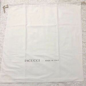 イアクッチ「IACUCCI」バッグ保存袋 (1996) 正規品 付属品 布袋 巾着袋 布製 ホワイト 57×59cm バッグ用 特大サイズ