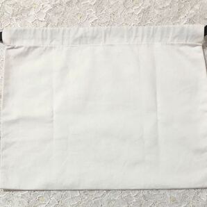 マーク ジェイコブス「MARC JACOBS 」 バッグ保存袋（2223）正規品 付属品 内袋 布袋 巾着袋 ホワイト 36×29cm 小さめ バッグ用の画像2