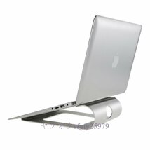 A628Cアルミラップトップスタンドデスクドックホルダーブラケットクーラー冷却パッドmacbookproの/空気/ipad/iphone/ノートブック/タブレッ_画像4