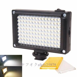 A234C☆新品Beesclover 96 LEDスタジオフォトウェディングパーティーフィルイン一眼レフカメラビデオDVFT-96LED充電式 ビデオライトランプ