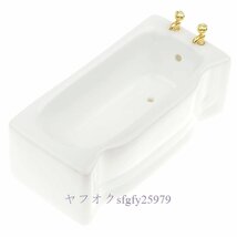 A749B☆新品ドールハウス 白の磁器バスタブ ミニチュア バスルーム 家具 アクセサリー 装飾_画像1