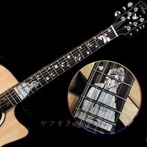 A980B☆新品DIYギター 指板フレットボードインレイ ステッカー ハロウィン ウルフ ギターフレット デカール ギターアクセサリー_画像2