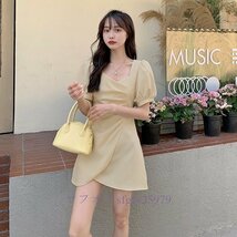 A096A新品人気 同窓会dress ワンピース 美スタイル 披露宴 ladies フォーマル コットンリネン超セクシー きれいめ 美ラインA_画像2