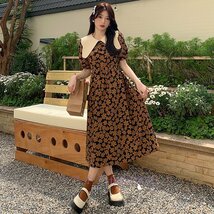 A082A新品人気 美スタイル きれいめ 美ライン ワンピース 同窓会dress 披露宴 ladies フォーマル コットンリネン 超セクシーB_画像4