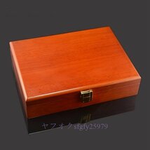 A621A☆新品リング & ジュエリー用 本格的な木製ボックス 高品質 ギフトボックス 240ｍｍx180ｍｍx55mm ケース付き_画像2