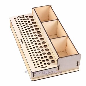 A975B☆新品DIY 木製レザークラフトツール ホルダースタンド スタンプパンチアクセサリー 収納ボックスの画像4