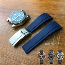 A194C☆新品シリコーンゴム時計バンド 20ｍｍ 21ｍｍ 高品質 時計ストラップ 腕時計 カスタマイズ_画像8