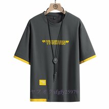 A287C新品人気 シンプル ゆったり 半袖Ｔシャツ メンズ T-shirt トップス リネンＴシャツ カジュアル Ｔシャツ おしゃれ 綿麻E_画像9