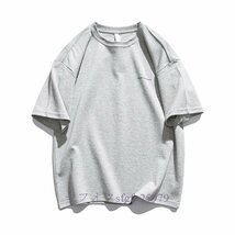 A264C新品人気 リネンＴシャツ 半袖Ｔシャツ メンズ T-shirt カジュアル Ｔシャツ おしゃれ 綿麻 トップス シンプル ゆったりA_画像3