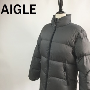 【人気】AIGLE/エーグル ダウンジャケット 中綿ジャケット グレー サイズM レディース/S5338