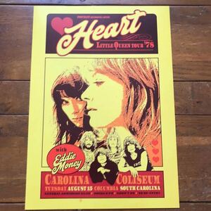 ポスター★ハート（Heart) 1978 コンサートポスター★アン・ウィルソン/ナンシー・ウィルソン/バラクーダ