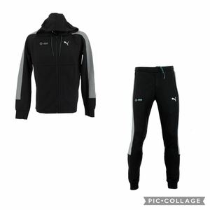 送料無料◆新品◆PUMA x メルセデス ベンツ AMG ペトロナス スウェット 上下セット◆(S)◆日本サイズ(M)相当◆プーマ・596489・596490