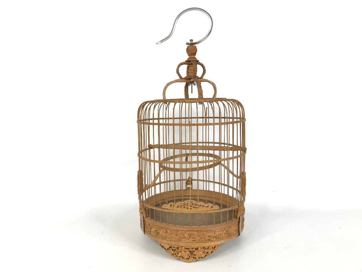 古蔵骨董品 純手作木製の鳥かご 収蔵品 贈り物1051 コレクション